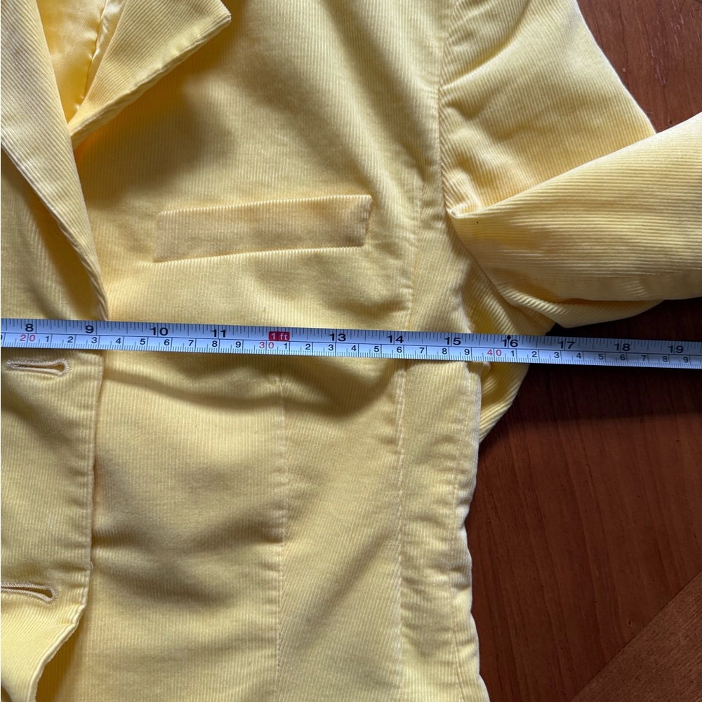 Ralph Lauren Bright Yellow 100% cotton, made in Italy Blazer - Picture 10 of 12